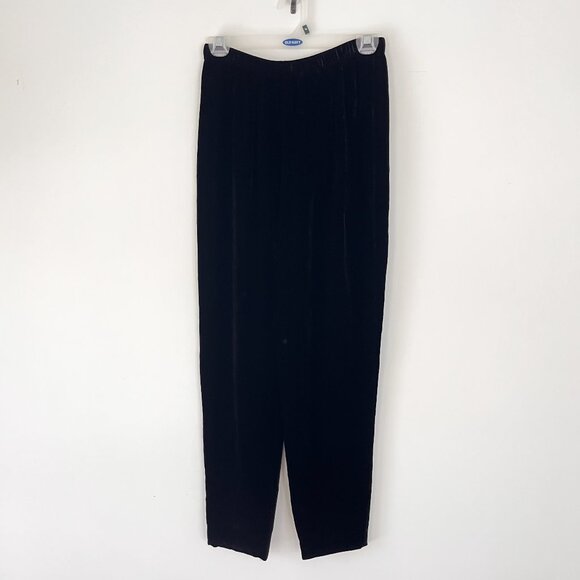 Eileen Fisher Silk Blend Velvet Pants - Picture 1 of 6
